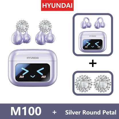 EchoGrip™ M100 ENC Ear Clip Earphones – Style, Sound, and Smart Control
